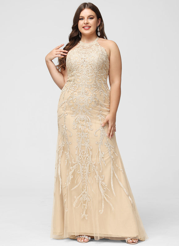 Robe de Soirée Sirène Écrue - gallery 4
