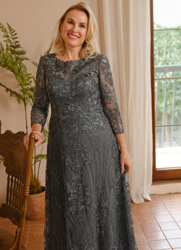 Robe de Soirée Élégance Charbon - gallery 5