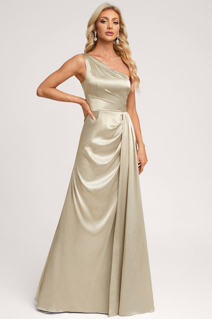 Robe de Soirée Bleu Satiné Élégant - gallery 2