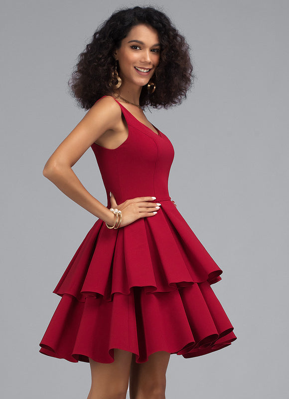 Robe de Soirée Rouge Festif - gallery 3