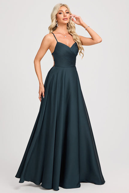 Robe de Soirée Envolée De Satin - gallery 4