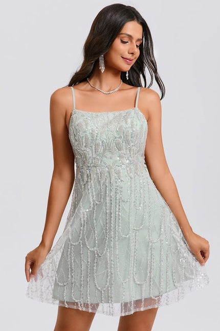 Robe de Soirée Pailletée Mint - gallery 2