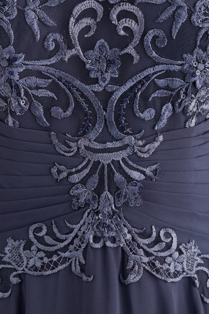 Robe de Soirée Élégance Marine Aérienne - gallery 3