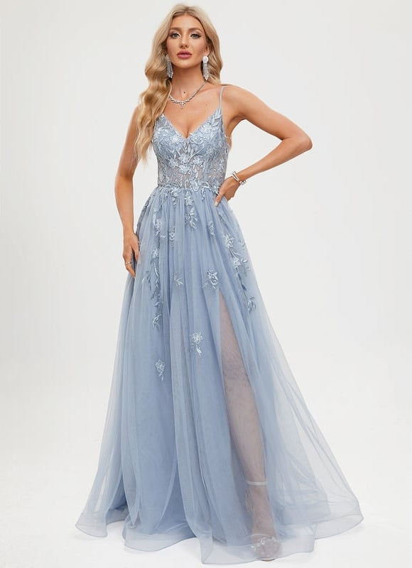 Robe de Soirée Céleste Fleurie - gallery 5