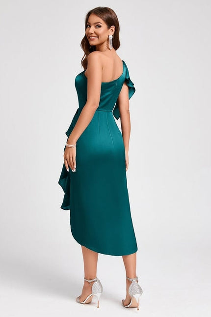 Robe de Soirée Satinée Ondulante - gallery 4