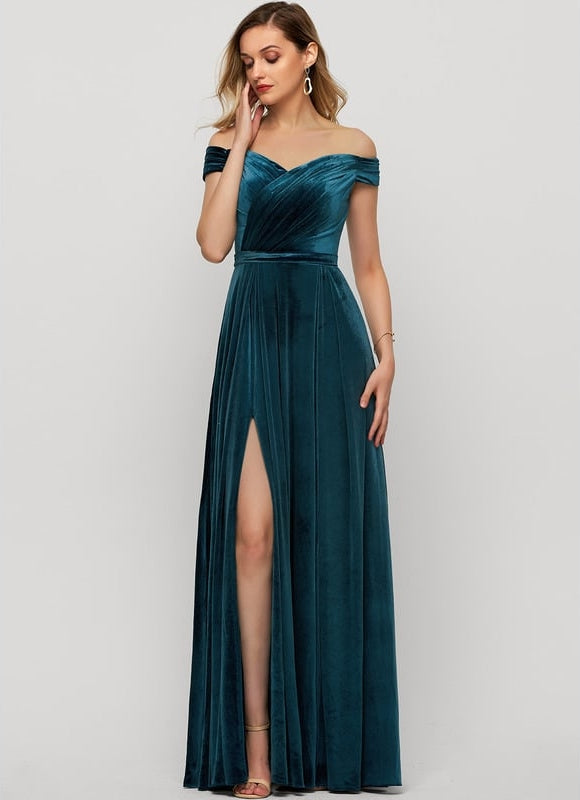 Robe de Soirée Sérénité Émeraude