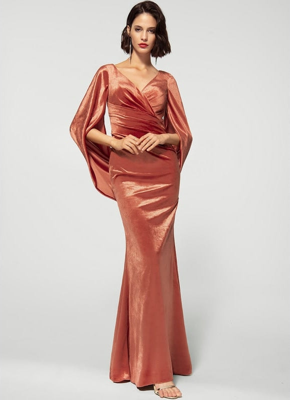 Robe de Soirée Velours Aurora - gallery 1