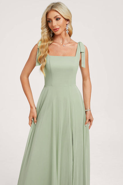 Robe de Soirée Vert Douceur Chic - gallery 4