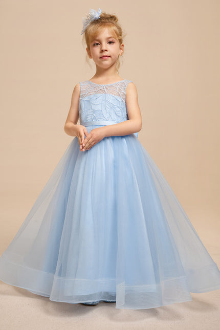 Robe de Soirée Ciel Tulle Élégant - gallery 7