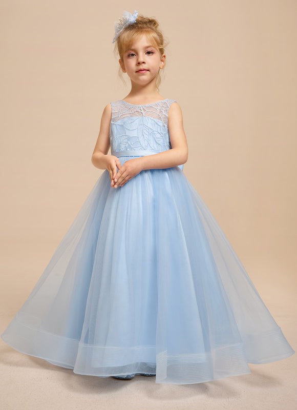 Robe de Soirée Ciel Tulle Élégant - gallery 7