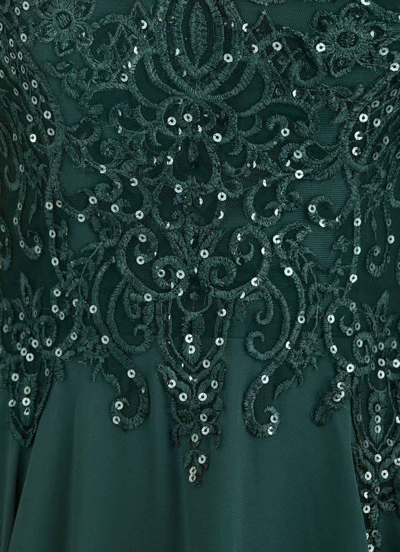Robe de Soirée Émeraude Rayonnante - gallery 9