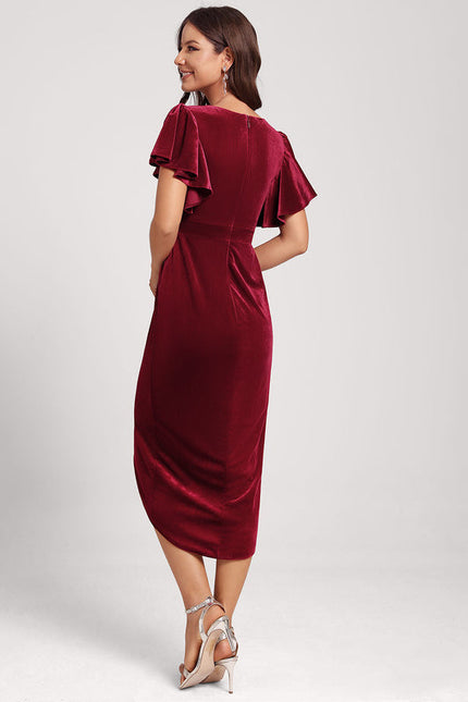Robe de Soirée Velours Rubis - gallery 6