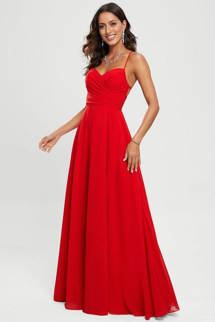 Robe de Soirée Rouge Élégance Satinée - gallery 3