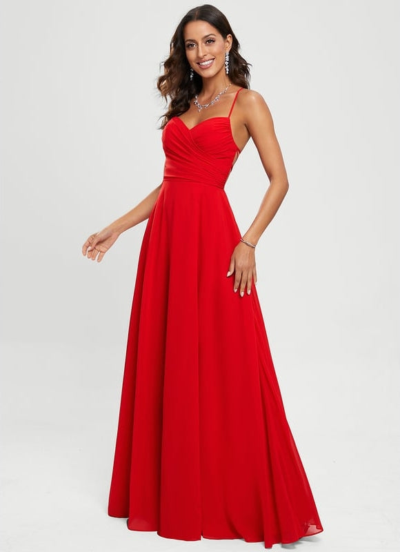 Robe de Soirée Rouge Élégance Satinée - gallery 3