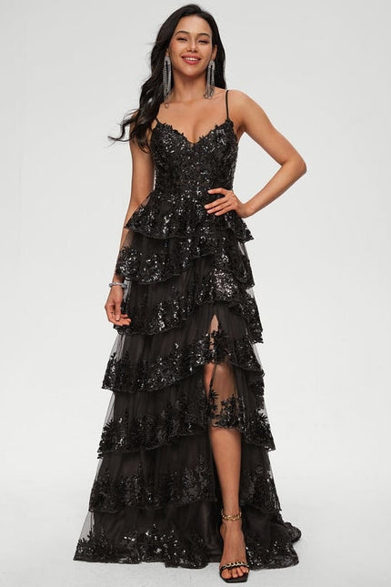 Robe de Soirée Nocturne Éclatante - gallery 2