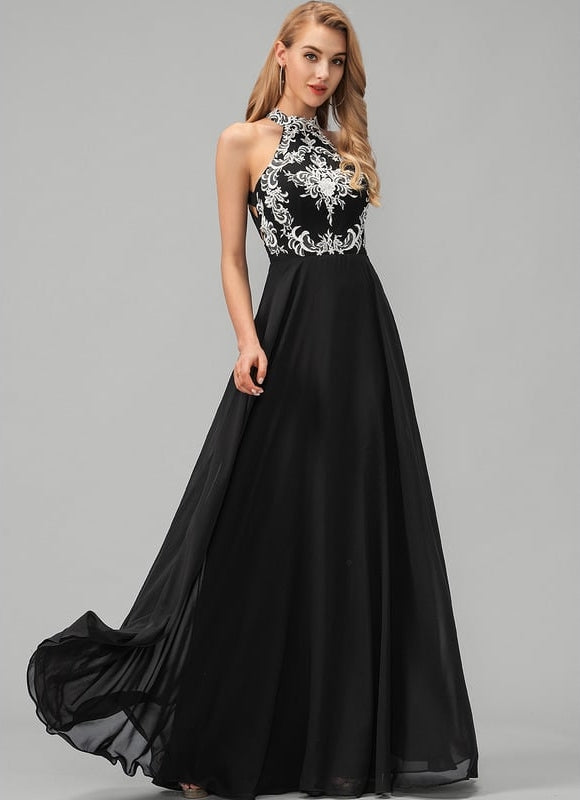 Robe de Soirée Azure Élégante - gallery 1