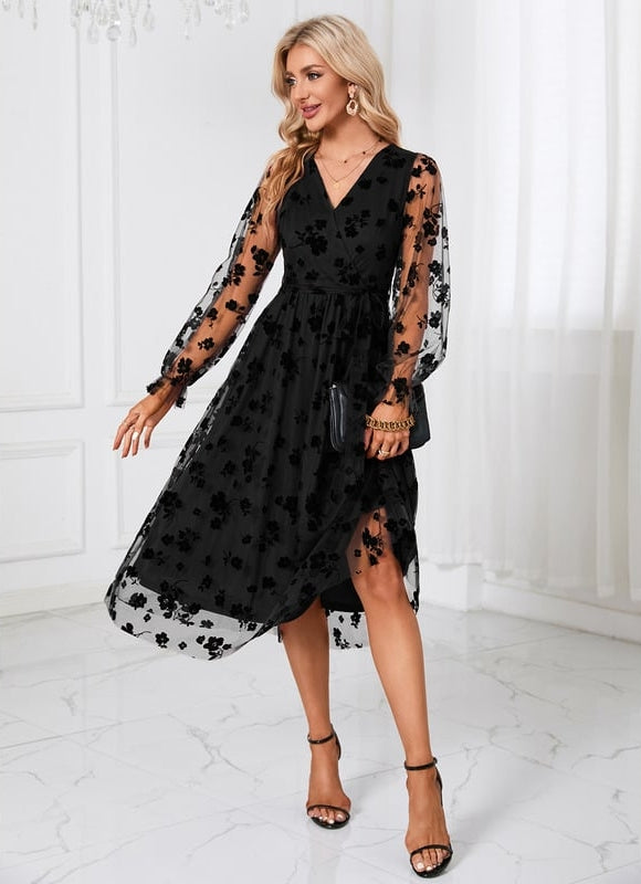 Robe de Soirée Mystique Florale