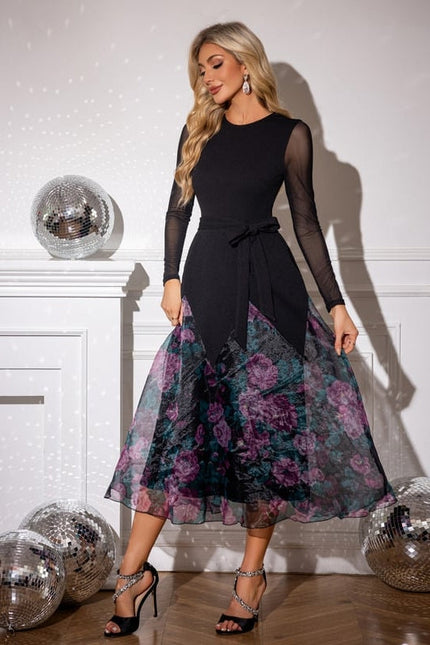 Robe de Soirée Organza Florale - gallery 2