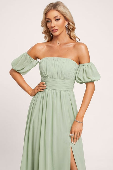 Robe de Soirée Émeraude Légère - gallery 4