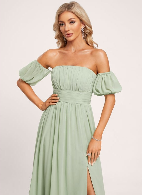 Robe de Soirée Émeraude Légère - gallery 4