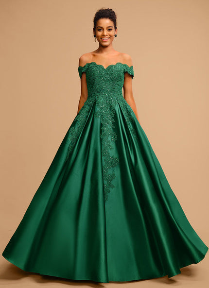 Robe de Soirée Royale Satinée
