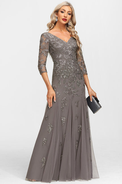 Robe de Soirée Argentée Lumineuse - gallery 2