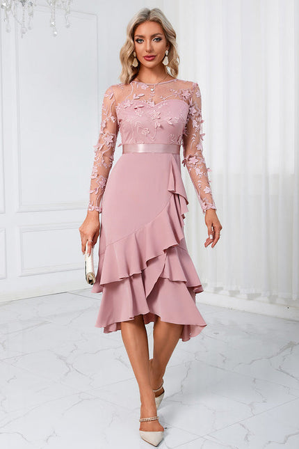 Robe de Soirée Rose Volante - gallery 5