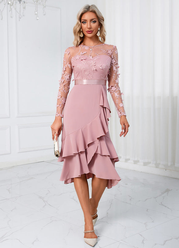 Robe de Soirée Rose Volante - gallery 5