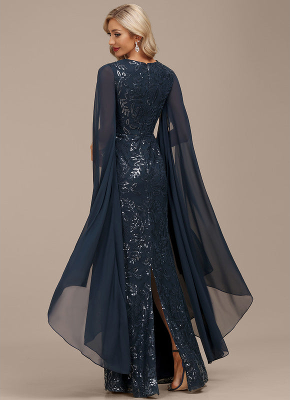 Robe de Soirée Satin Sombre - gallery 6