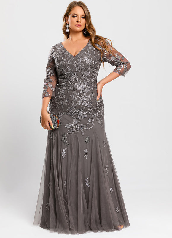 Robe de Soirée Argentée Lumineuse - gallery 9