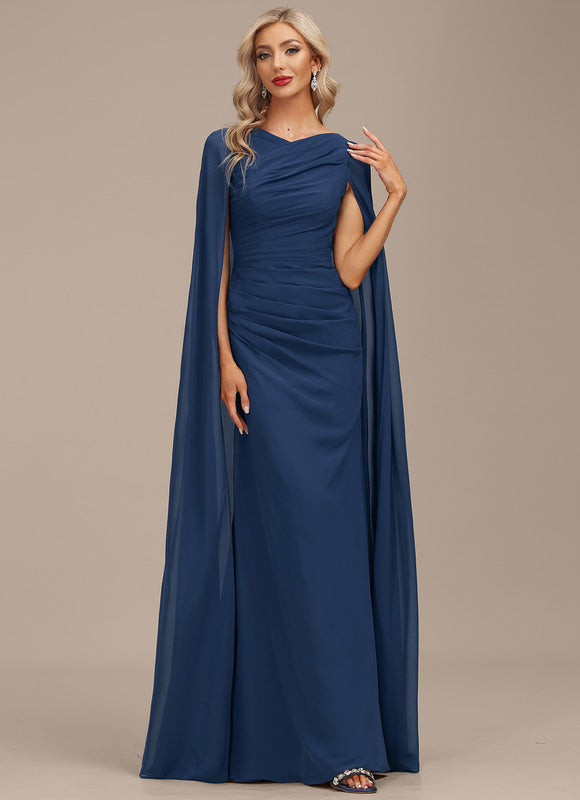 Robe de Soirée Fluide Marine - gallery 3