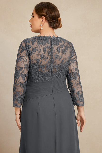 Robe de Soirée Gris Élégance Satiné - gallery 8