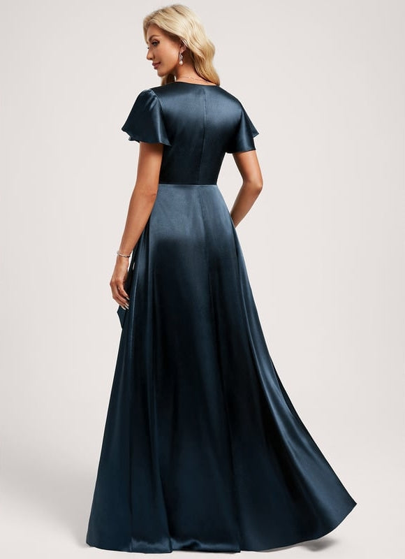 Robe de Soirée Dorée Fluide - gallery 4