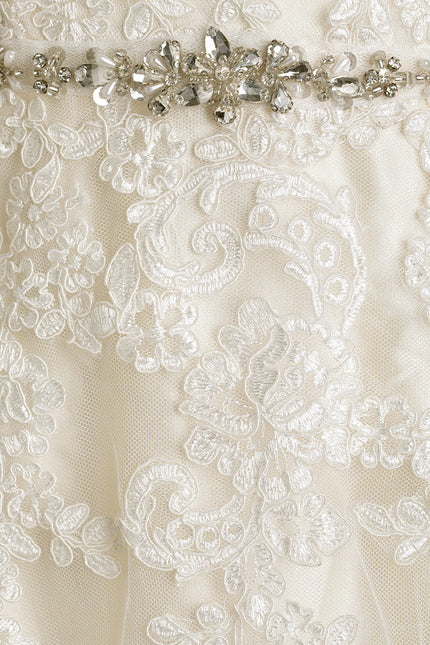 Robe de Soirée Écrue Enchantée - gallery 1