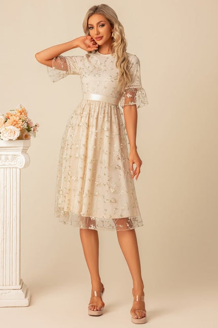 Robe de Soirée Fleurie Éthérée - gallery 1
