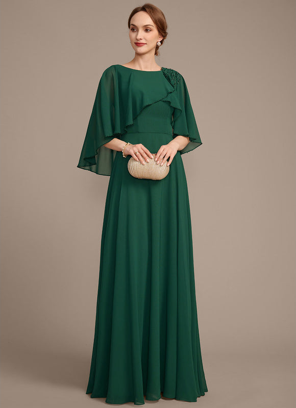 Robe de Soirée Satin Vert Épuré - gallery 2