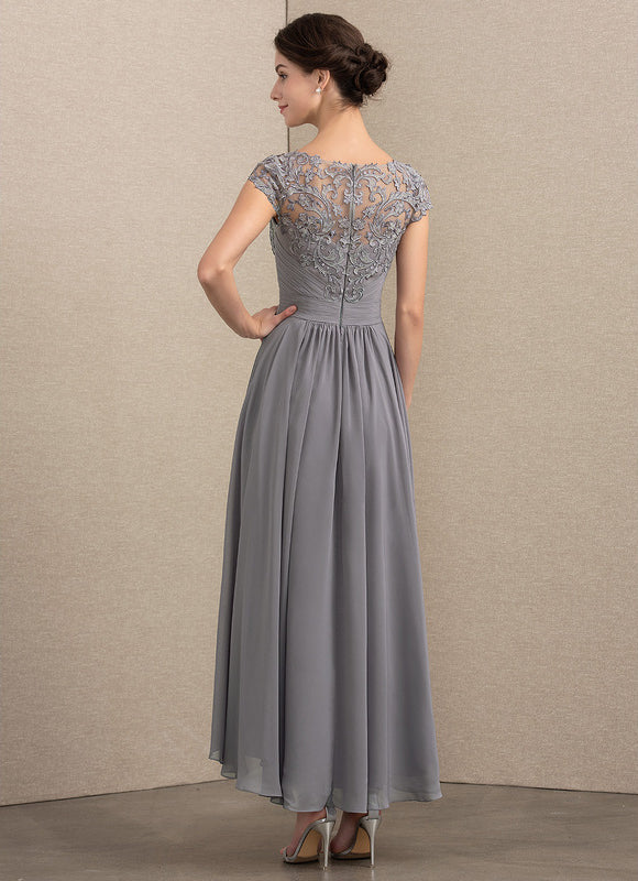Robe de Soirée Gris Élégant Couture - gallery 2