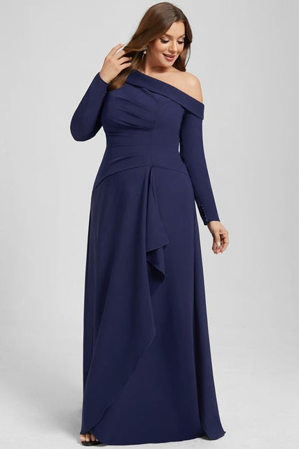 Robe de Soirée Élégance Indigo Fluidité - gallery 8
