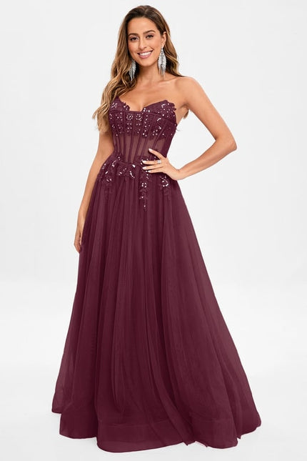 Robe de Soirée De Gala Rosée - gallery 9