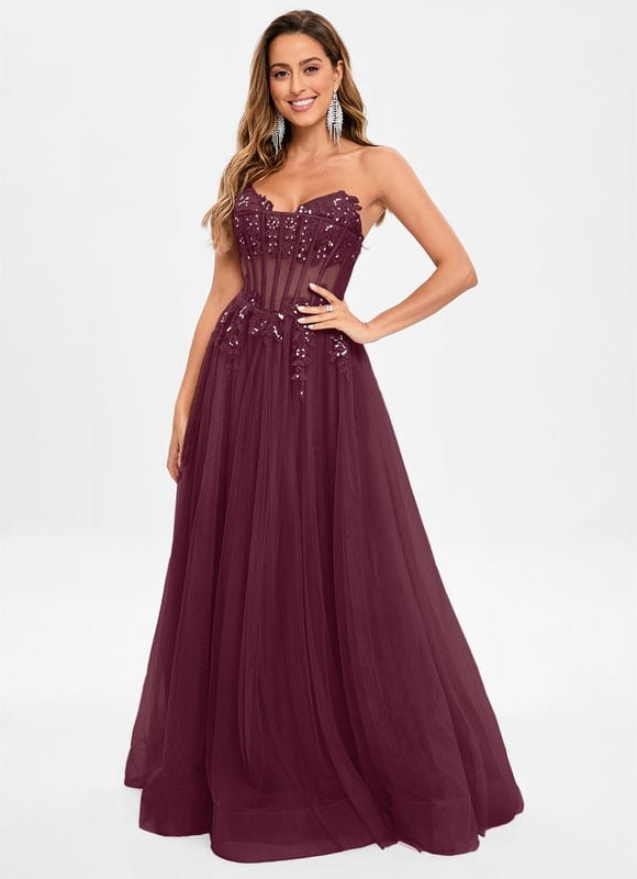Robe de Soirée De Gala Rosée - gallery 9