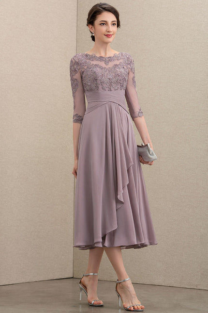 Robe de Soirée Élégance Lavande Douce - gallery 3