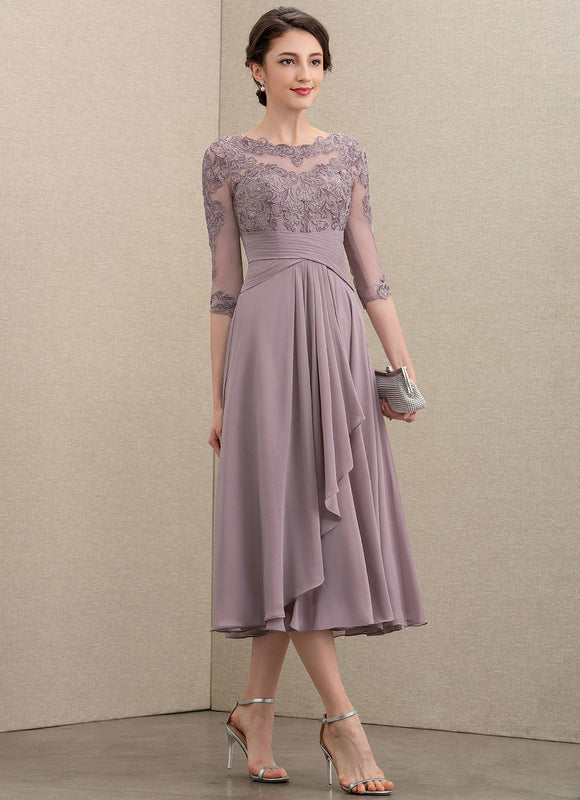Robe de Soirée Élégance Lavande Douce - gallery 3