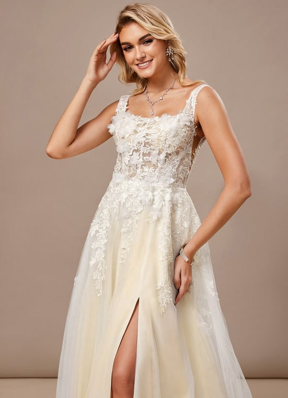 Robe de Soirée Tulle Écrue - gallery 4