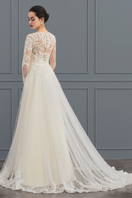Robe De Soirée Grande Taille Blanche - gallery 2