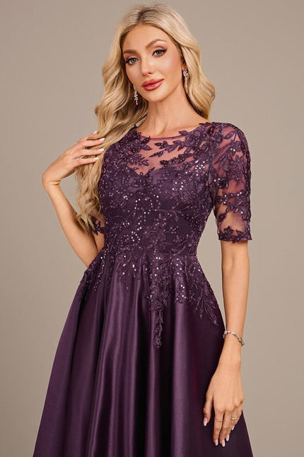 Robe de Soirée Violette Chic - gallery 2