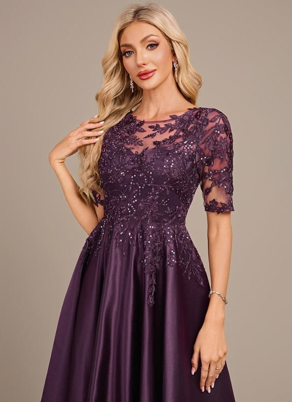 Robe de Soirée Violette Chic - gallery 2