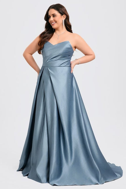 Robe de Soirée Aube Satinée - gallery 7