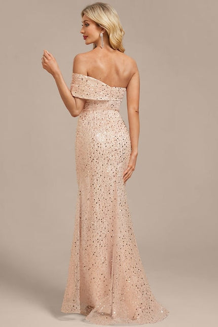 Robe Longue De Soirée Paillettes - gallery 6