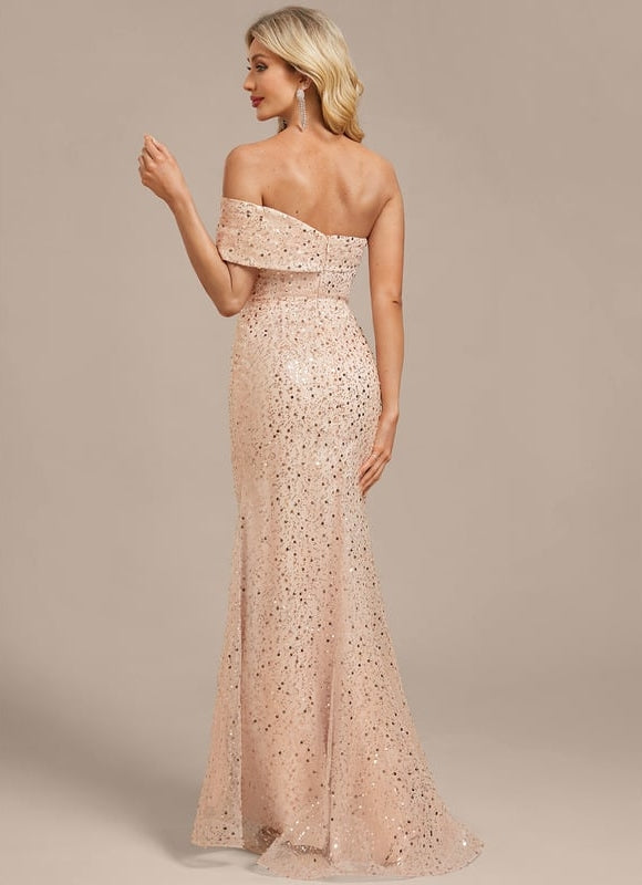 Robe Longue De Soirée Paillettes - gallery 6