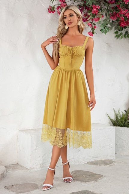 Robe de Soirée Jaune Éclatante - gallery 1